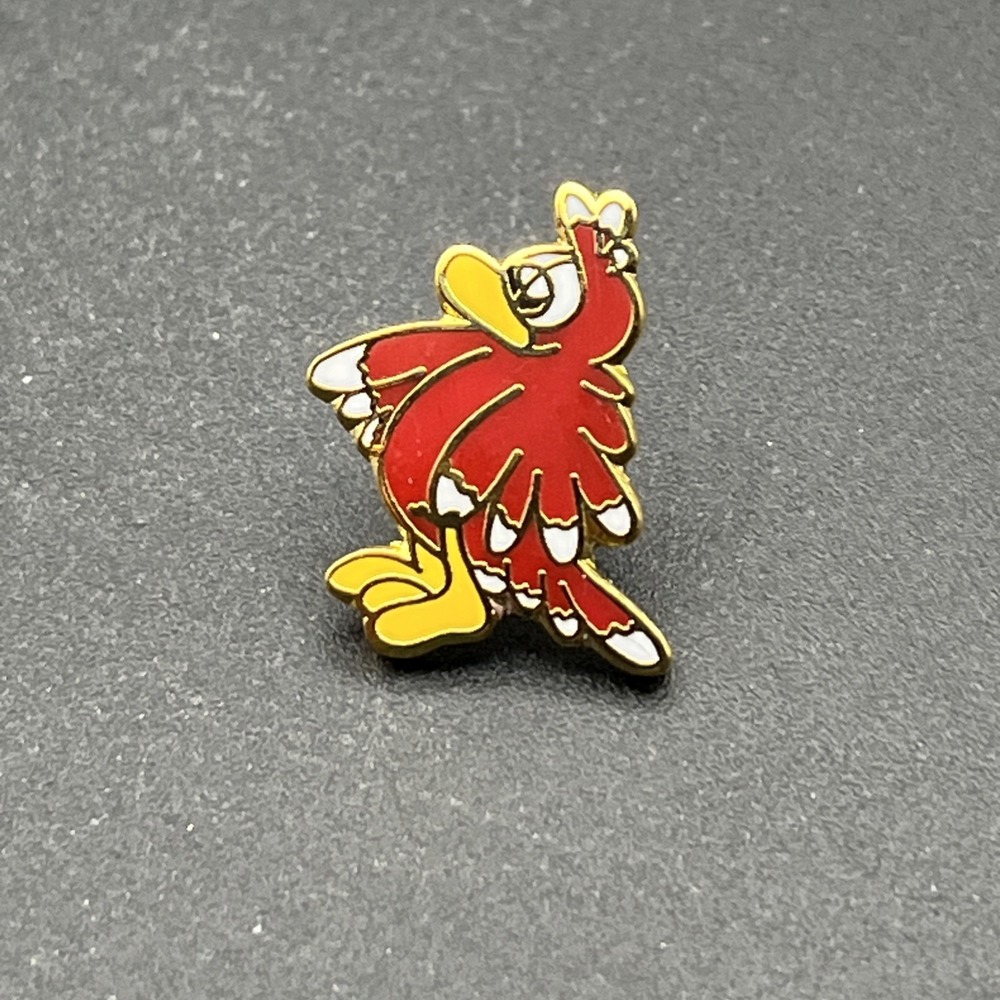 Cute Red Cartoon Bird‎ Tiny Lapel Hat Pin